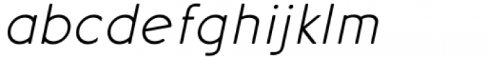 Aotani Extra Light Italic Font LOWERCASE