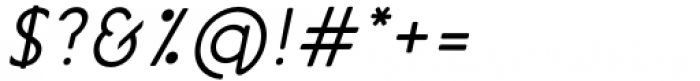 Aotani Italic Font OTHER CHARS