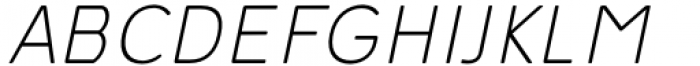 Aotani Thin Italic Font UPPERCASE