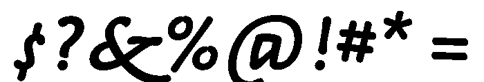 Apostil Bold Font OTHER CHARS