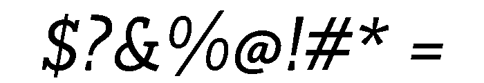Apostil Italic Font OTHER CHARS