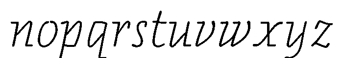 Apostil Light Font LOWERCASE