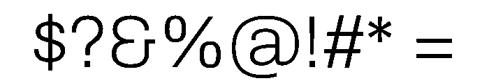 Aptos Extra Light Font OTHER CHARS