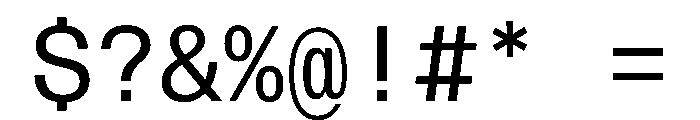 Aptos Mono Medium Font OTHER CHARS