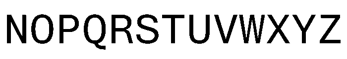 Aptos Mono Regular Font UPPERCASE