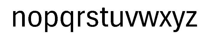 Aptos Narrow Regular Font LOWERCASE