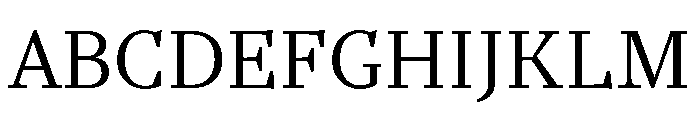 Aptos Serif Light Font UPPERCASE