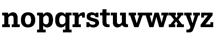 Aptos Slab Bold Font LOWERCASE