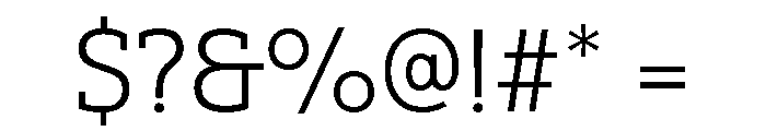 Aptos Slab Extra Light Font OTHER CHARS