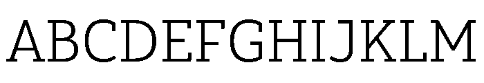 Aptos Slab Extra Light Font UPPERCASE