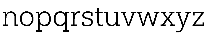Aptos Slab Extra Light Font LOWERCASE