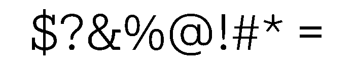 Aptos Slab Light Font OTHER CHARS