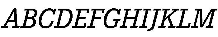 Aptos Slab Medium Italic Font UPPERCASE