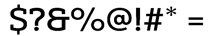 Aptos Slab Medium Font OTHER CHARS