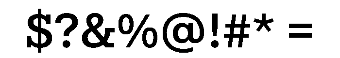 Aptos Slab SemiBold Font OTHER CHARS