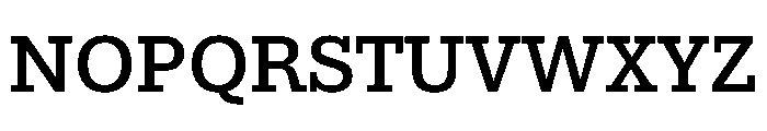 Aptos Slab SemiBold Font UPPERCASE