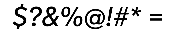 Apax Regular Italic Font OTHER CHARS