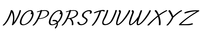 ApotoItalic Font UPPERCASE