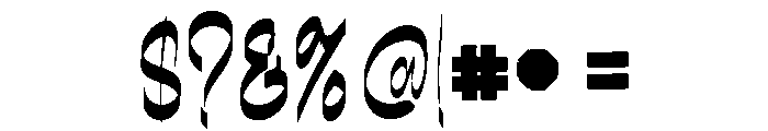 Aparty Gottery Font OTHER CHARS