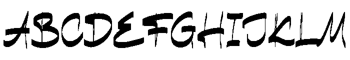 Aparty Gottery Font UPPERCASE