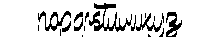 Aparty Gottery Font LOWERCASE