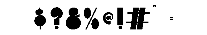 Apocent Font OTHER CHARS