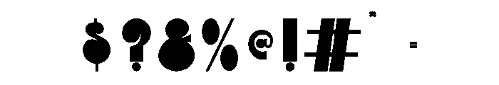 ApocentRegular Font OTHER CHARS