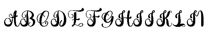 Apollo Calligraphy Font UPPERCASE