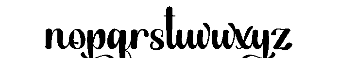 Apollo Calligraphy Font LOWERCASE