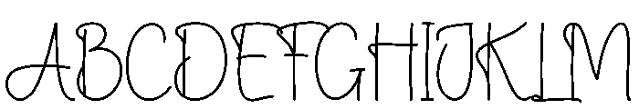 Appointment Font UPPERCASE