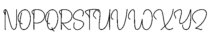 Appointment Font UPPERCASE