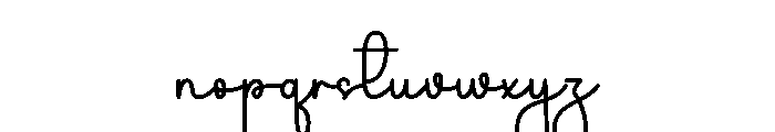 Appointment Font LOWERCASE
