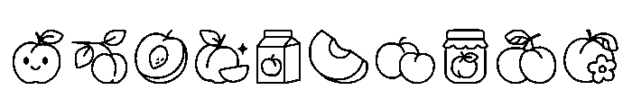 Apricots Regular Font OTHER CHARS