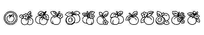 Apricots Regular Font UPPERCASE