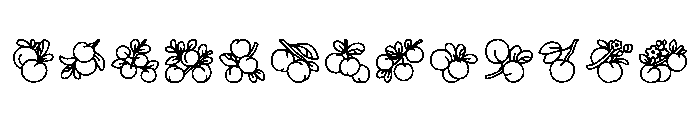 Apricots Regular Font LOWERCASE