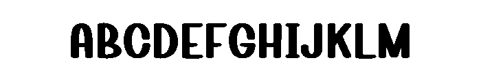 April Hunky Font UPPERCASE