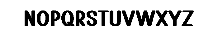 April Hunky Font UPPERCASE