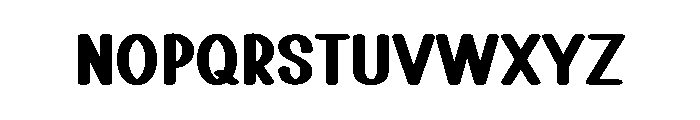 April Hunky Font LOWERCASE