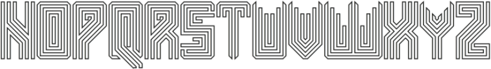 APARTMENT-Hollow otf (400) Font UPPERCASE
