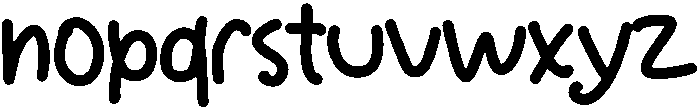 APRIL Regular otf (400) Font LOWERCASE