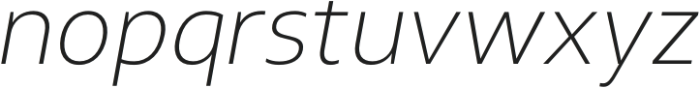 Apacible ExtraLight Italic otf (200) Font LOWERCASE