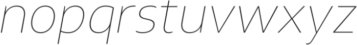 Apacible Thin Italic otf (100) Font LOWERCASE