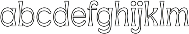 Apagah Reverse Outline otf (400) Font LOWERCASE
