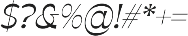 ApagahReverse-Italic otf (400) Font OTHER CHARS