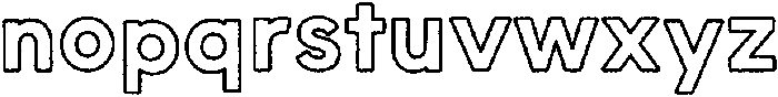 AperitivoPortoSans Outline otf (400) Font LOWERCASE
