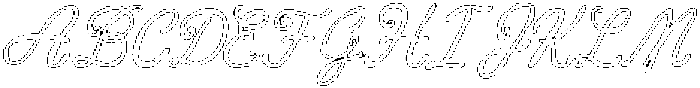 AperitivoPortoScript Outline otf (400) Font UPPERCASE