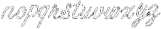 AperitivoPortoScript Outline otf (400) Font LOWERCASE