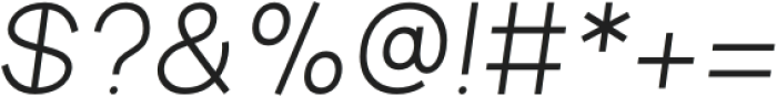 Aperta Italic otf (400) Font OTHER CHARS