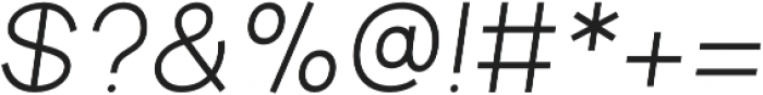 Aperta Regular Italic otf (400) Font OTHER CHARS