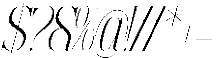 Apex Royale Italic otf (400) Font OTHER CHARS